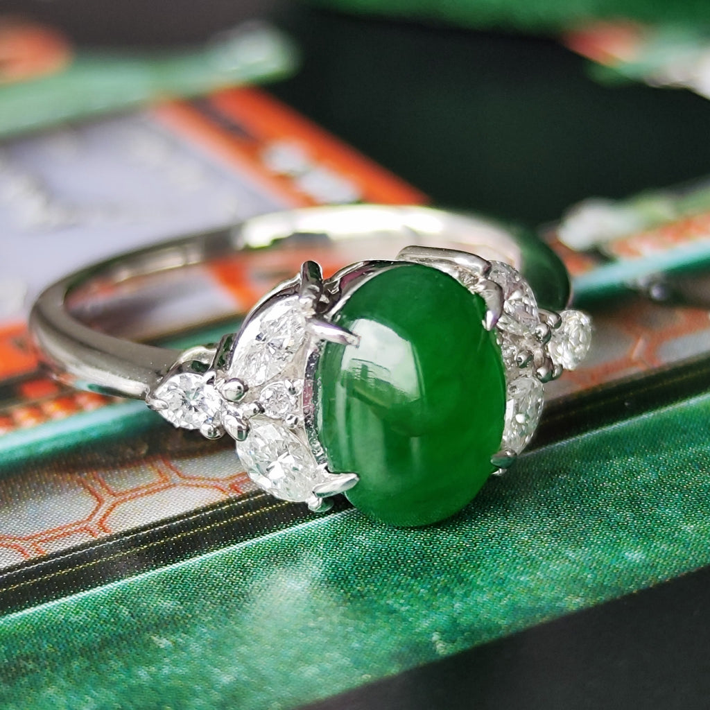 天然翡翠 天然ダイヤモンド