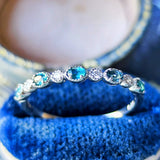 【初期の頃のルース】天然グランディディエライト 天然ダイヤモンド プラチナ リング