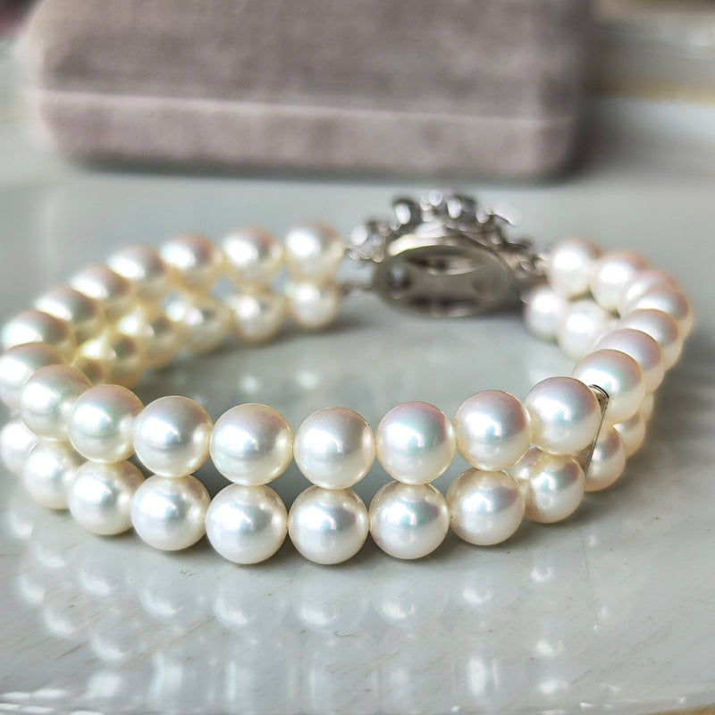【美品】ミキモトアコヤブレスレット 18K MIKIMOTO ミキモト あこや真珠 ブレスレット – Mico宝飾店