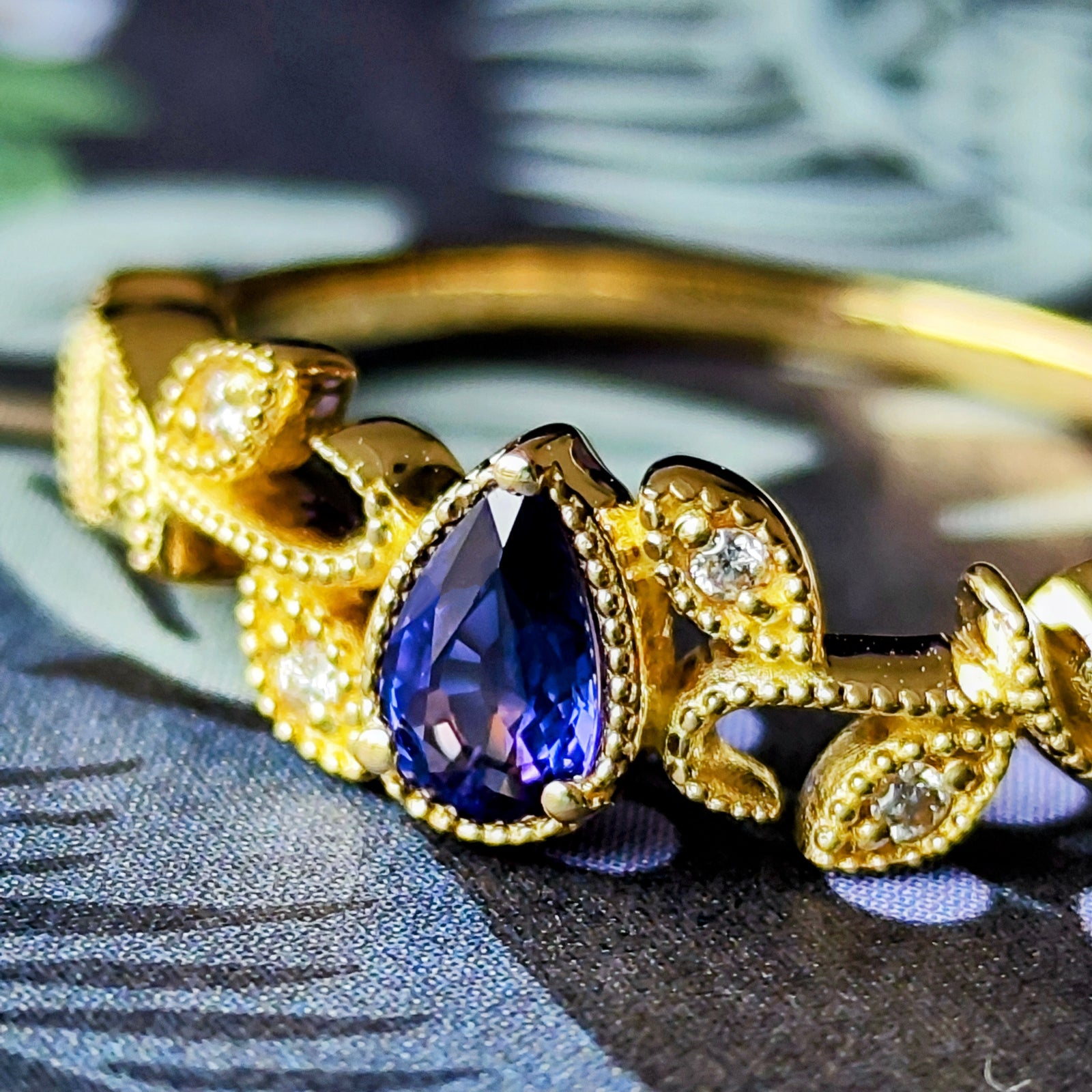 天然バイカラーサファイア 天然ダイヤモンド リング – Mico宝飾店