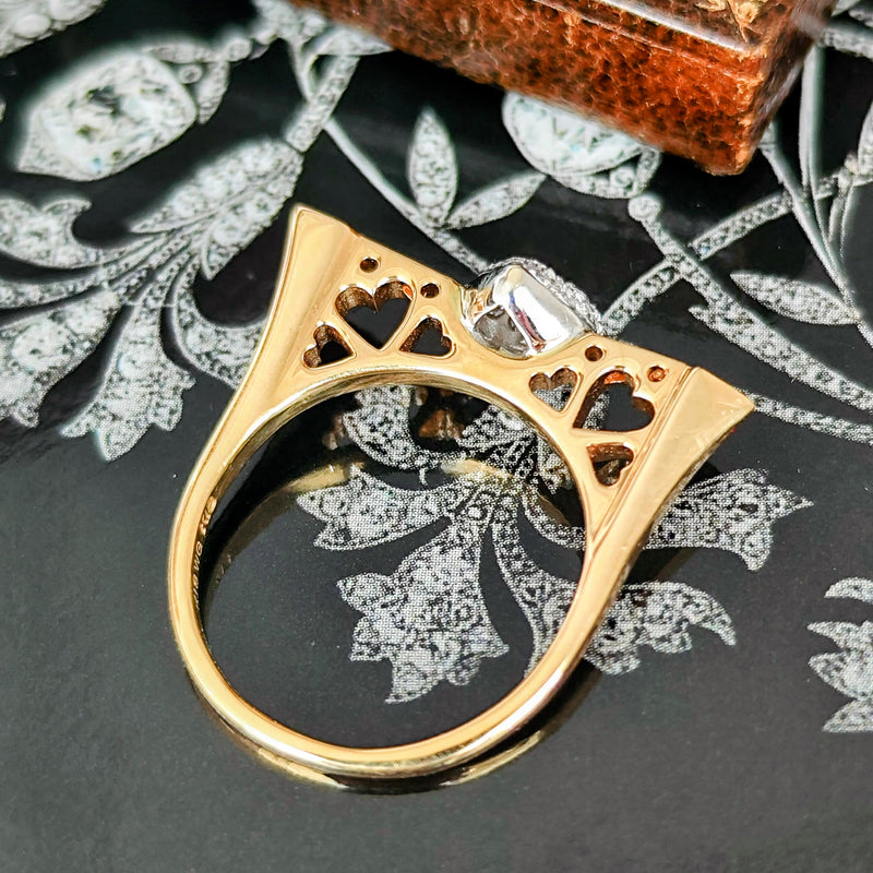 天然ルビー 天然ダイヤモンド 18金リング