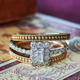 天然ダイヤモンド スタッキングリング