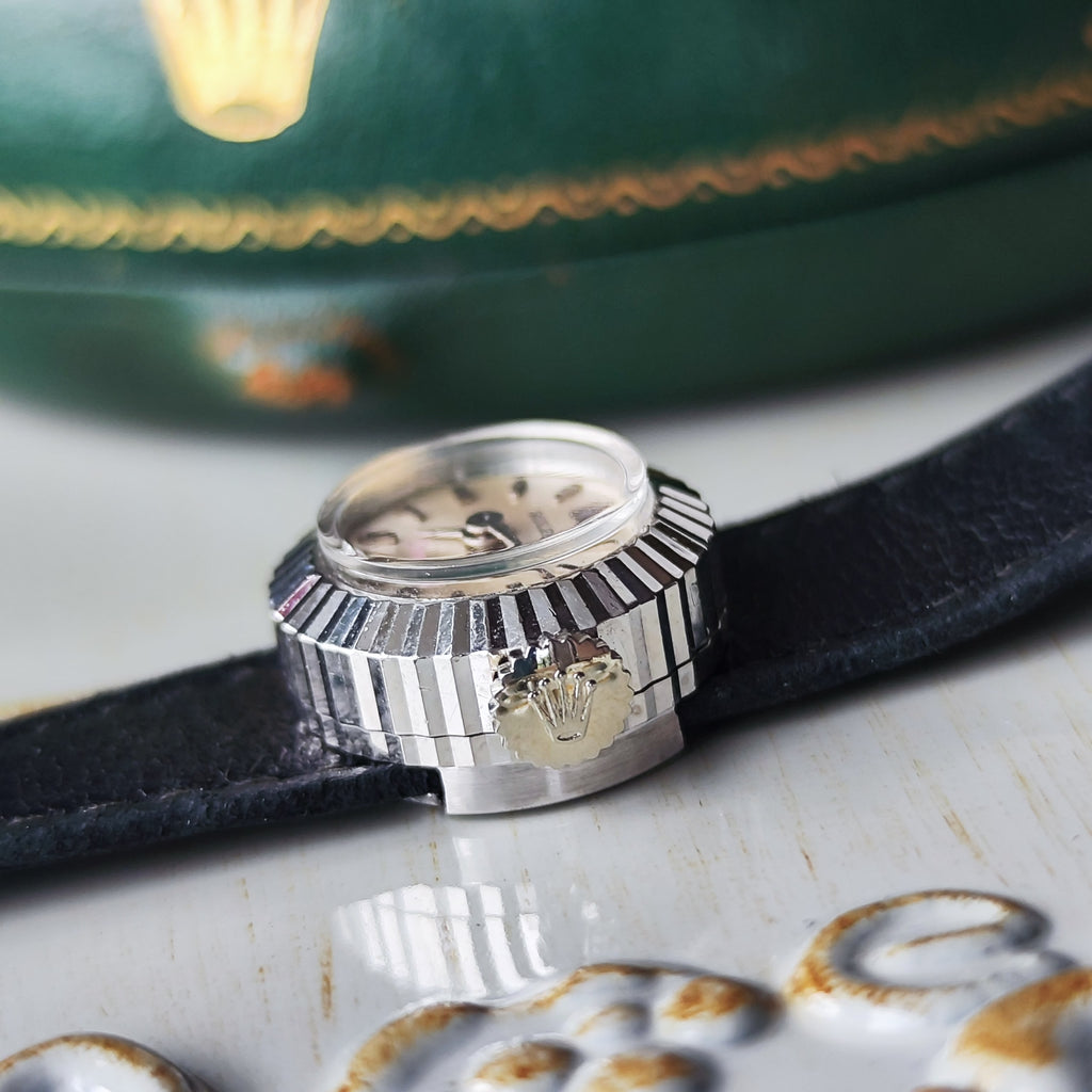 【OH済み】ROLEX ロレックス CHAMELEON カメレオン Orchid 18金無垢 手巻き腕時計
