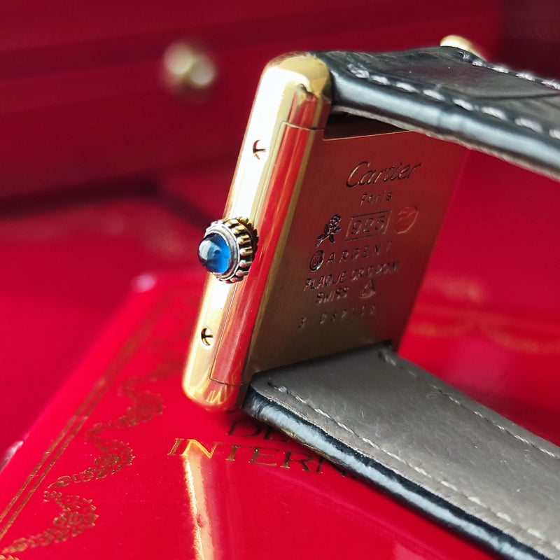 【OH済み】Cartier カルティエ マストタンク アイボリー文字盤 手巻き腕時計