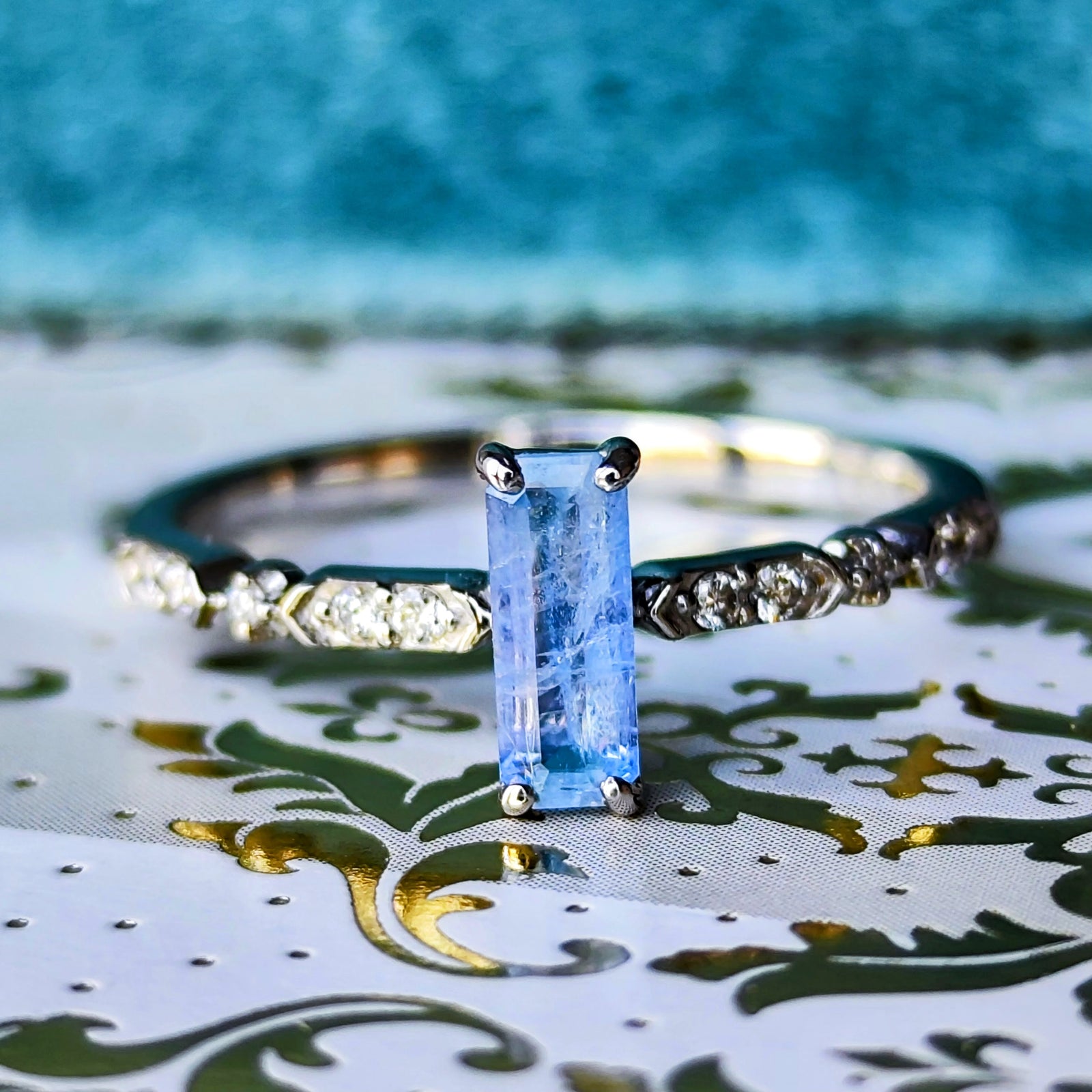 天然エレメジェバイト 天然ダイヤモンド リング – Mico宝飾店