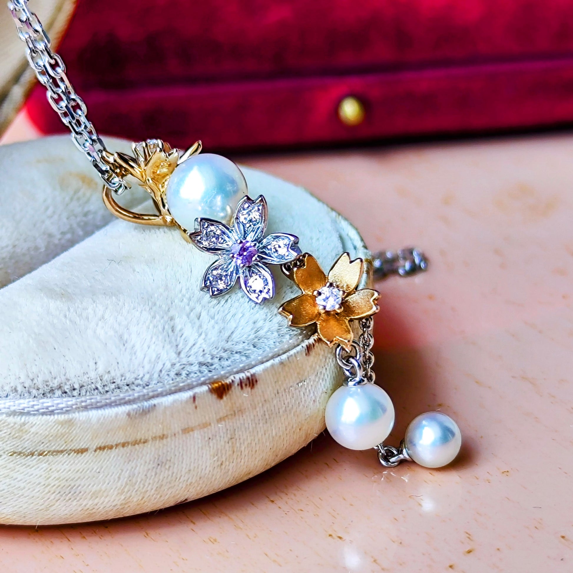 MIKIMOTO ミキモト ダイヤモンド リバーシブル ネックレス