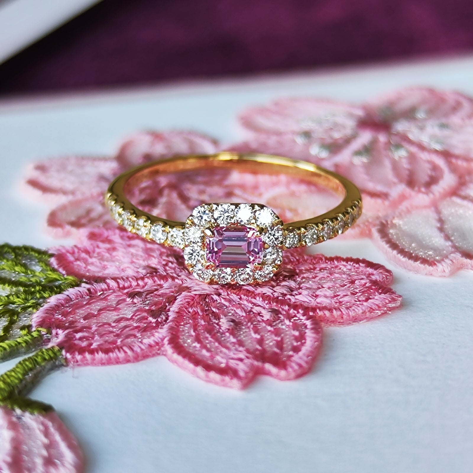 ✨天然 パパラチアサファイア & ダイヤ リング 12 天然パパラチアサファイア 天然ダイヤモンド リング – Mico宝飾店