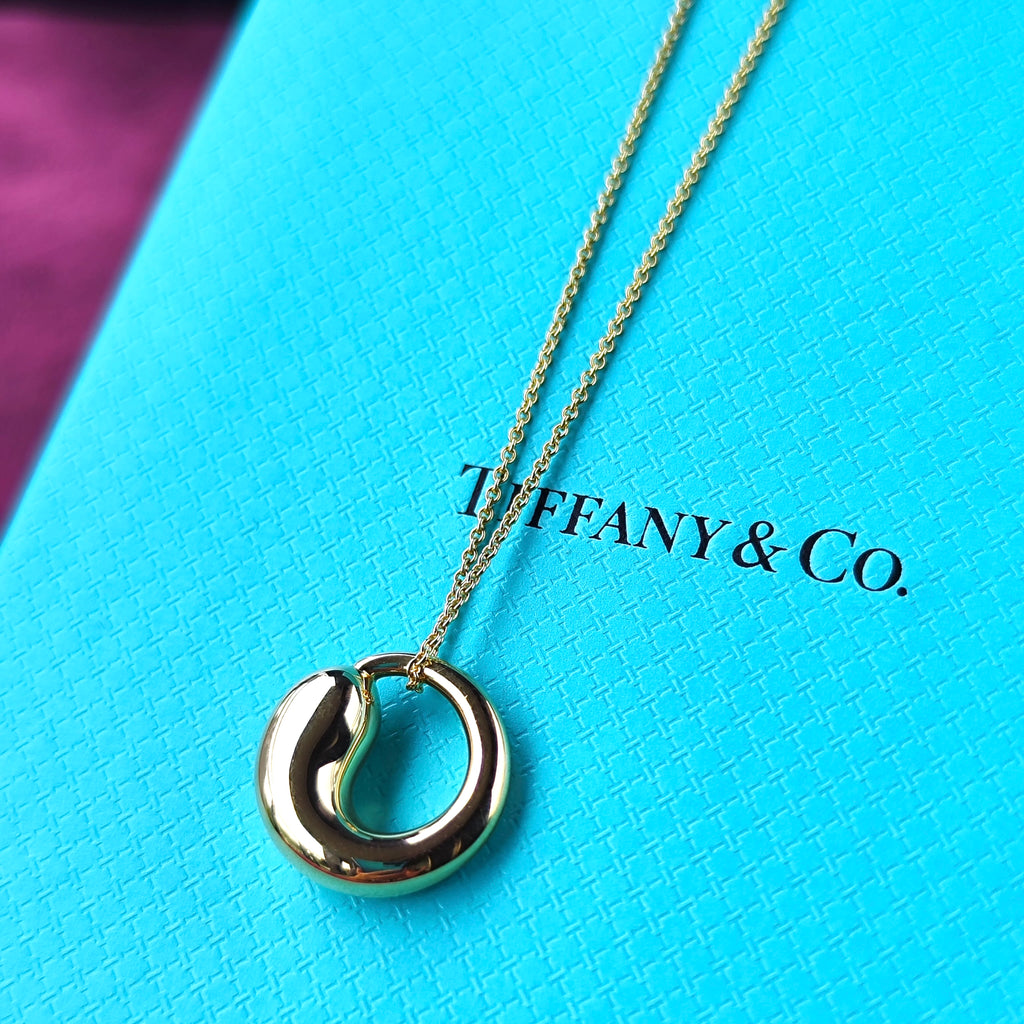 TIFFANY &Co ティファニー エターナルサークル ネックレス 18金YG