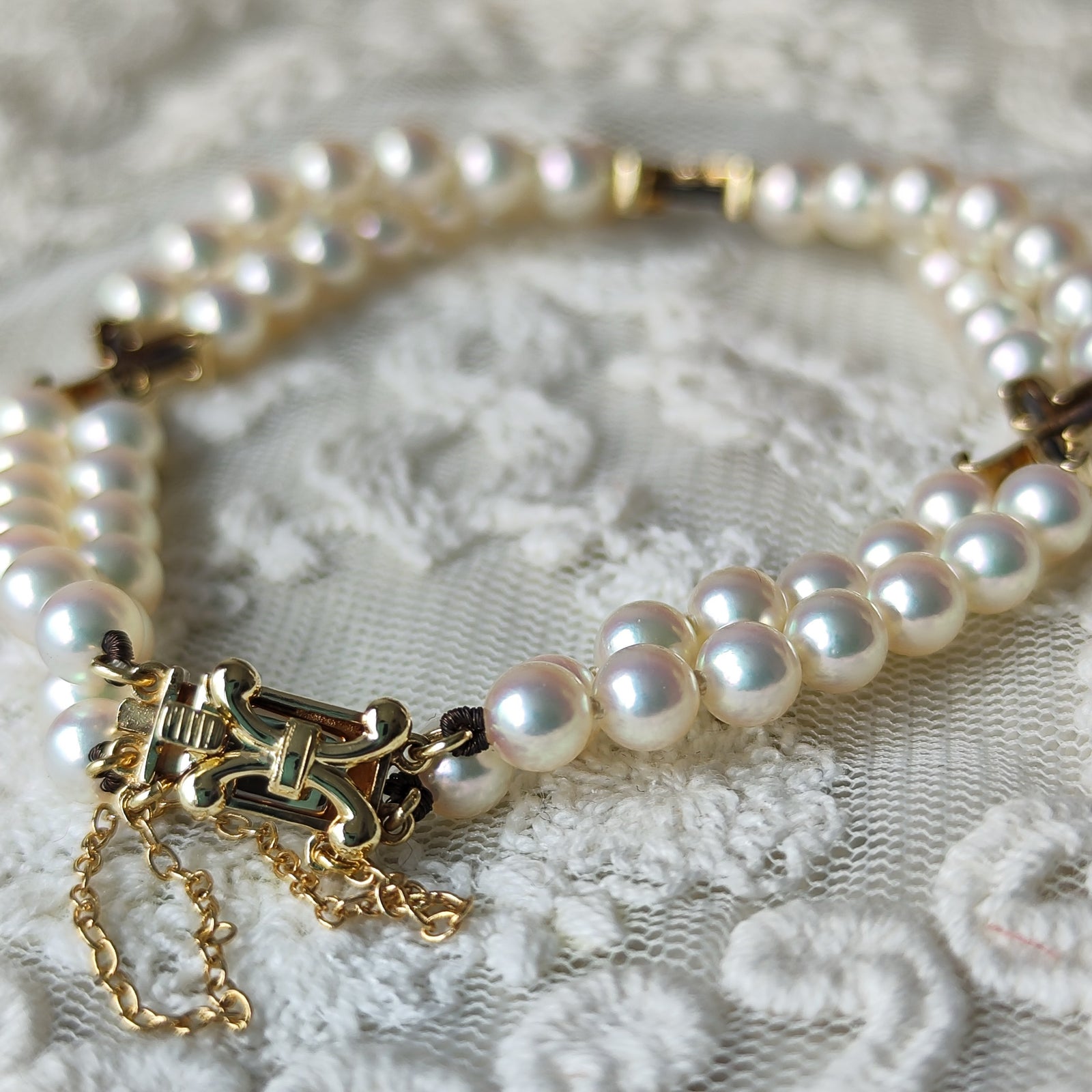 MIKIMOTO ミキモト 2連 ヴィンテージ ブレスレット – Mico宝飾店