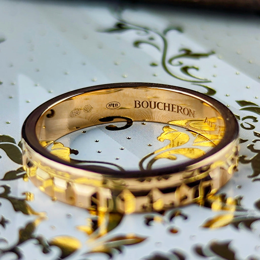 BOUCHERON ブシュロン キャトル ラディアント ハーフ 18金PG