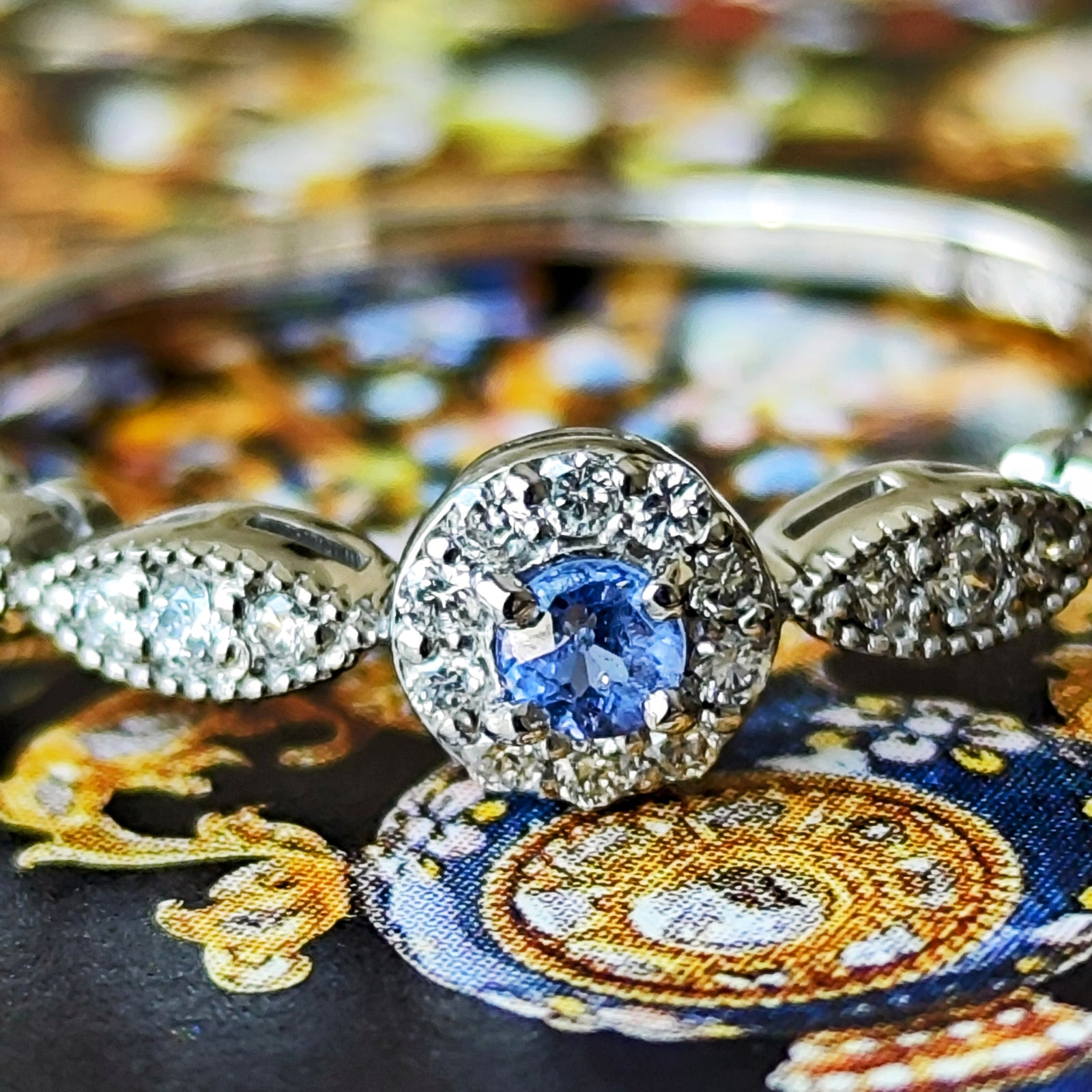 エレメージェバイト　ジェレメジェバイト　k18 リング 鉱物の表情＊ジェレメジェバイト K18 ring 指輪・リング Roro