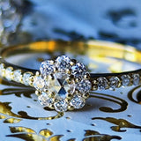 【ローズカット】天然ダイヤモンド 0.30ct 18金リング