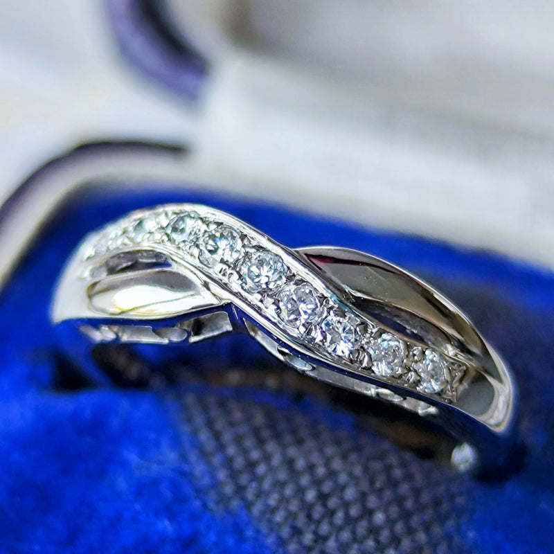 MIKIMOTO ミキモト 天然ダイヤモンドリング