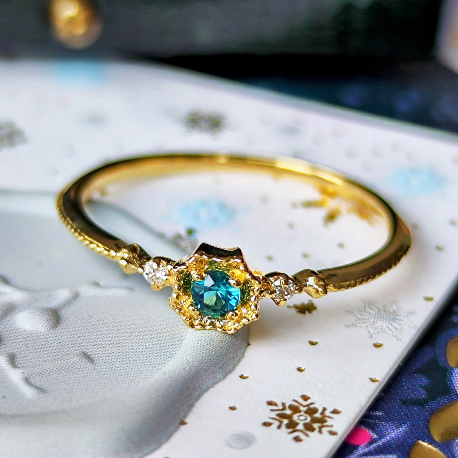 初期の頃のルース】天然グランディディエライト 天然ダイヤモンド 18金