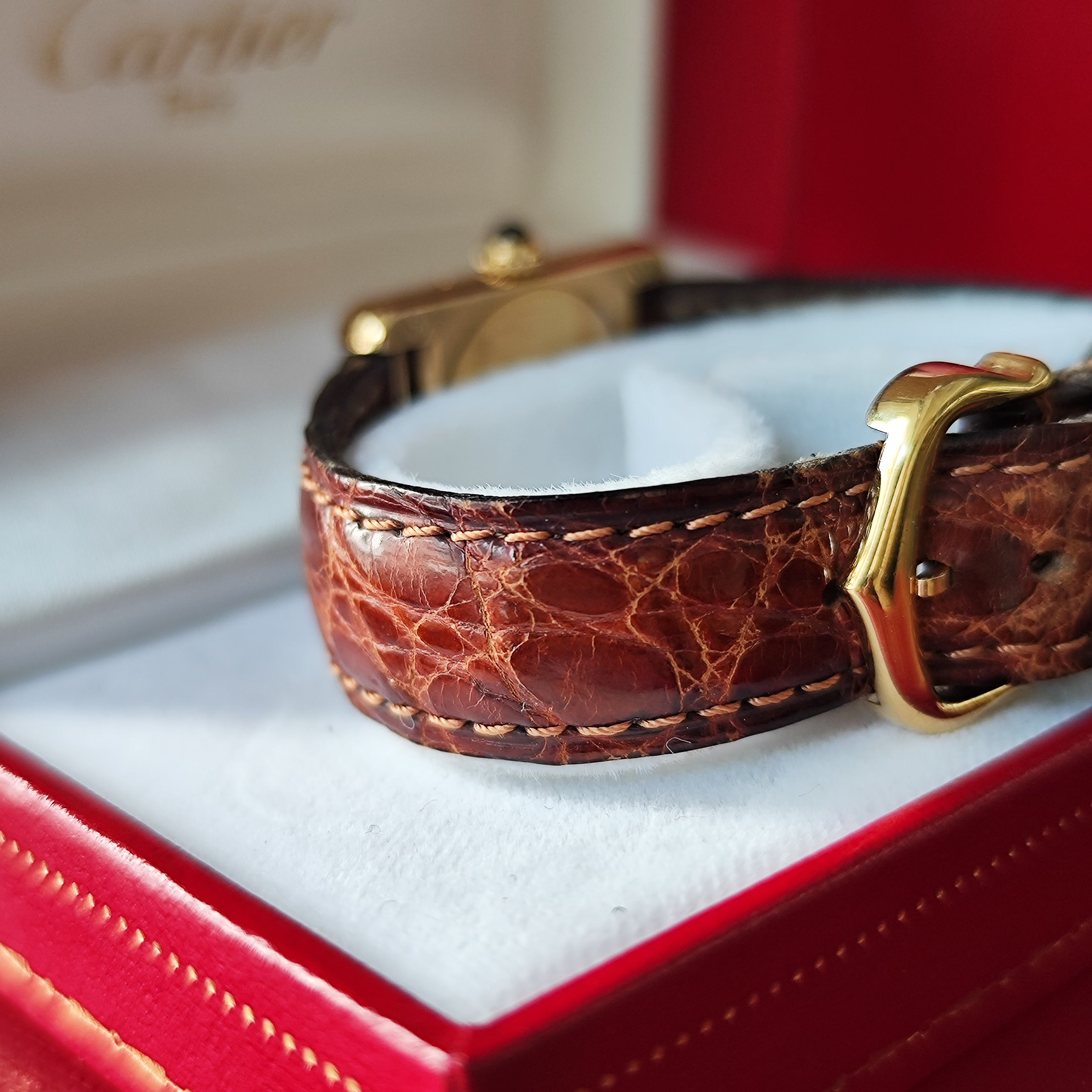 静275/ Cartier カルティエ マストタンク  925 クオーツ 腕時計 Cartier - 静275/ Cartier カルティエ マストタンク 925 クオーツ