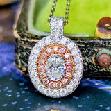 【Dカラー】天然ダイヤモンド 0.30ct VS2 ピンクダイヤ ネックレス