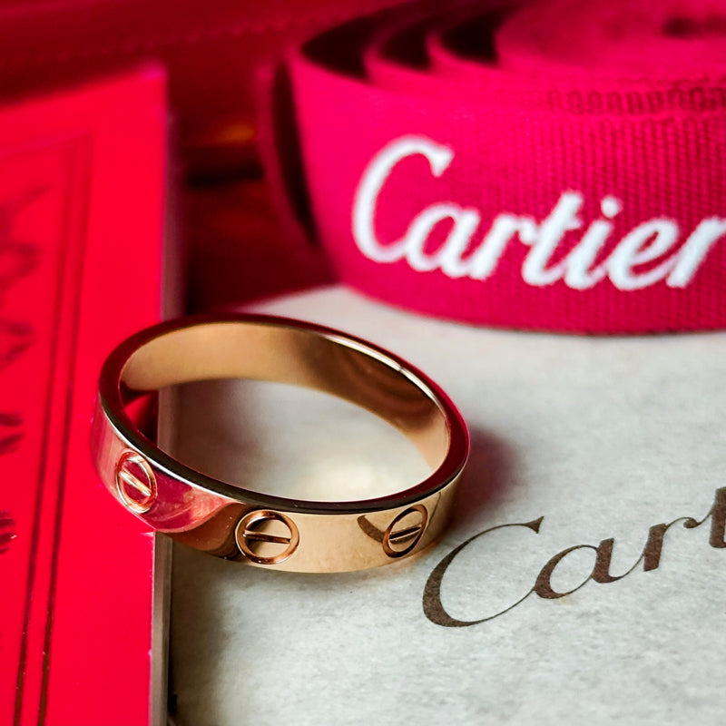 Cartier カルティエ ミニラブリング 18金PG 12号