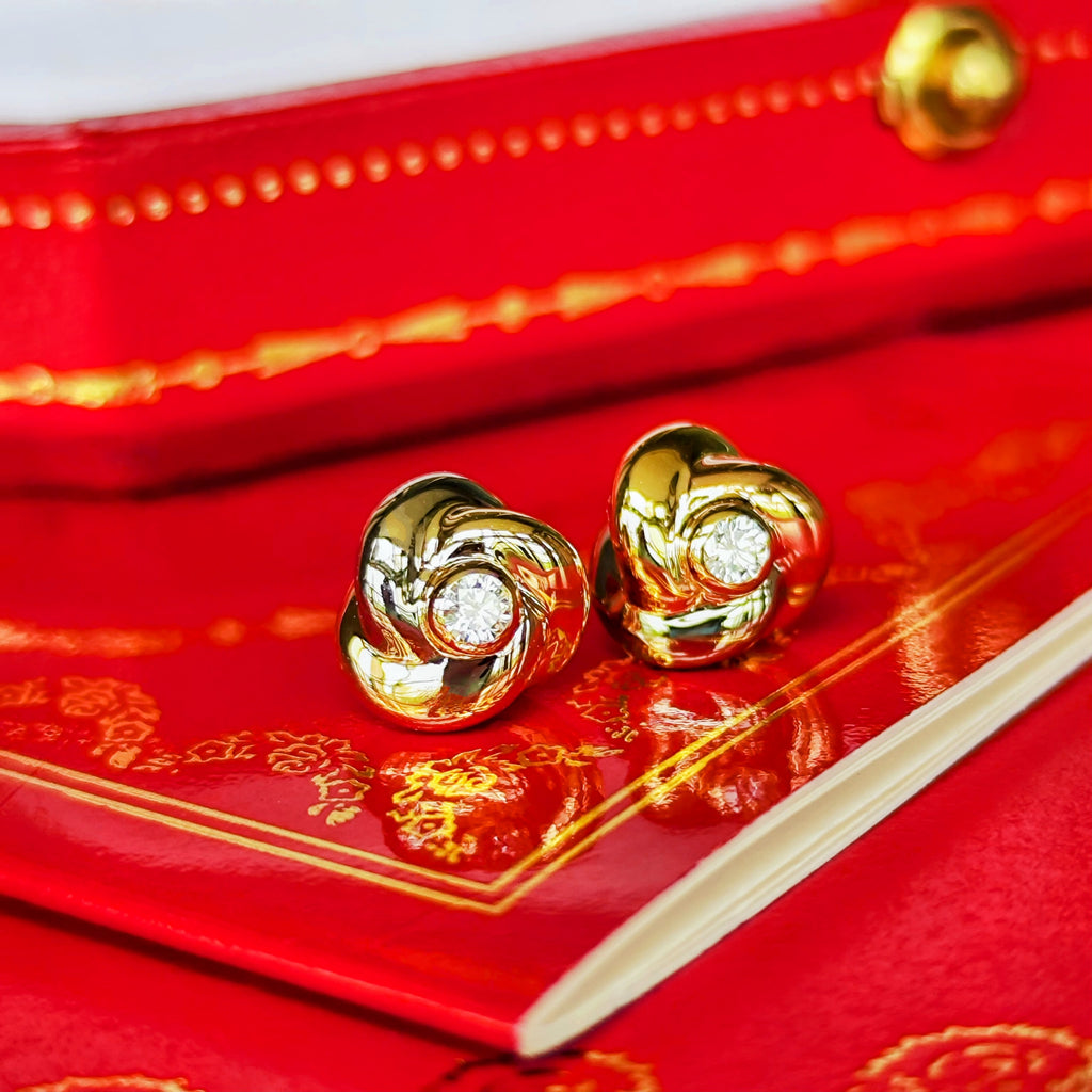 Cartier カルティエ トリニティピアス ダイヤモンド