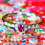 【非加熱 ピジョンブラッド】天然ルビー 天然ダイヤモンド リング