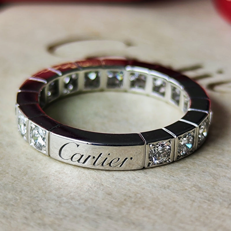 Cartier カルティエ ラニエール フルダイヤ 18金WG 47