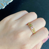 【アフガントルマリン】天然トルマリン 天然デマントイドガーネット リング