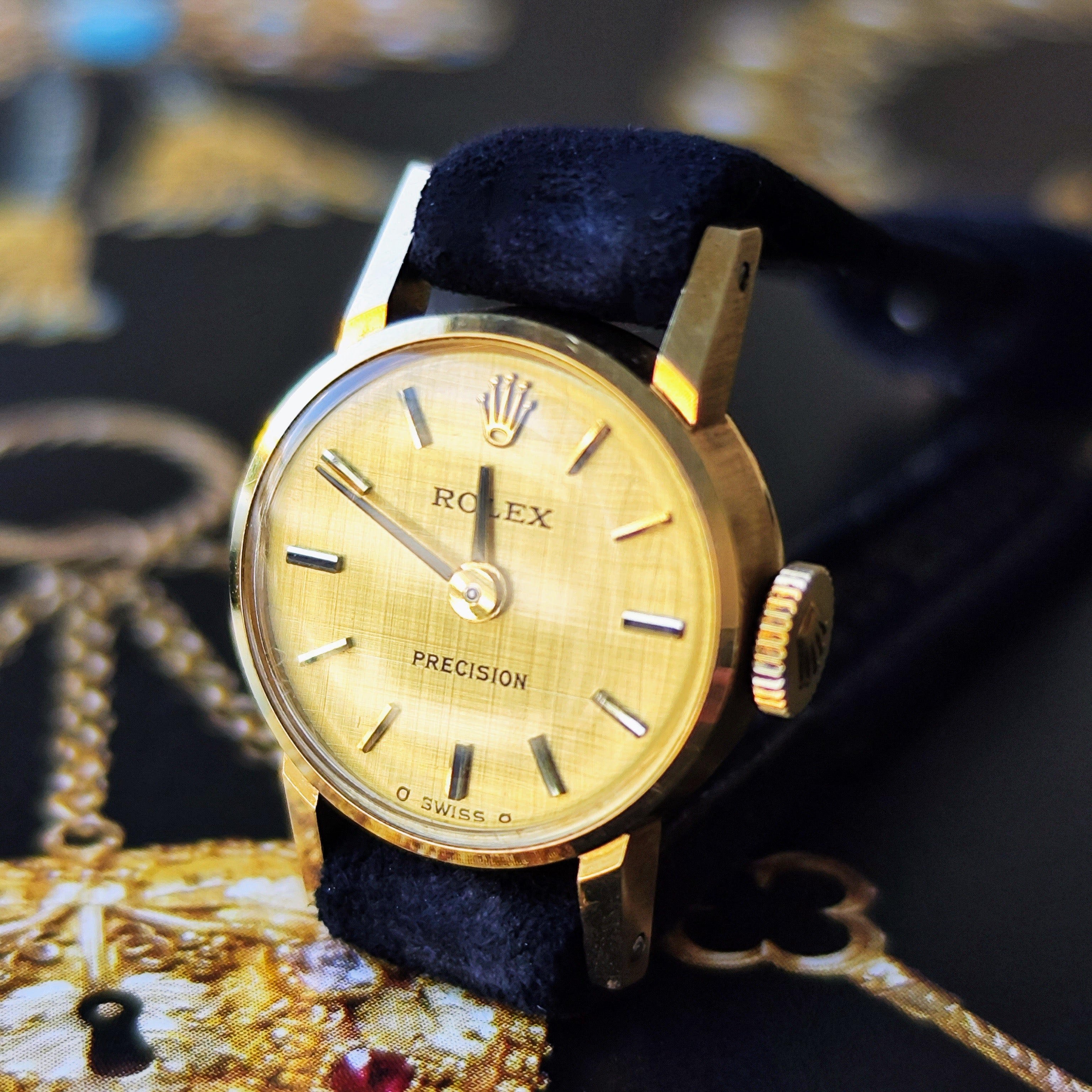 【OH済み】ROLEX ロレックス PRECISION プレシジョン シグマ文字盤 金無垢 手巻き腕時計