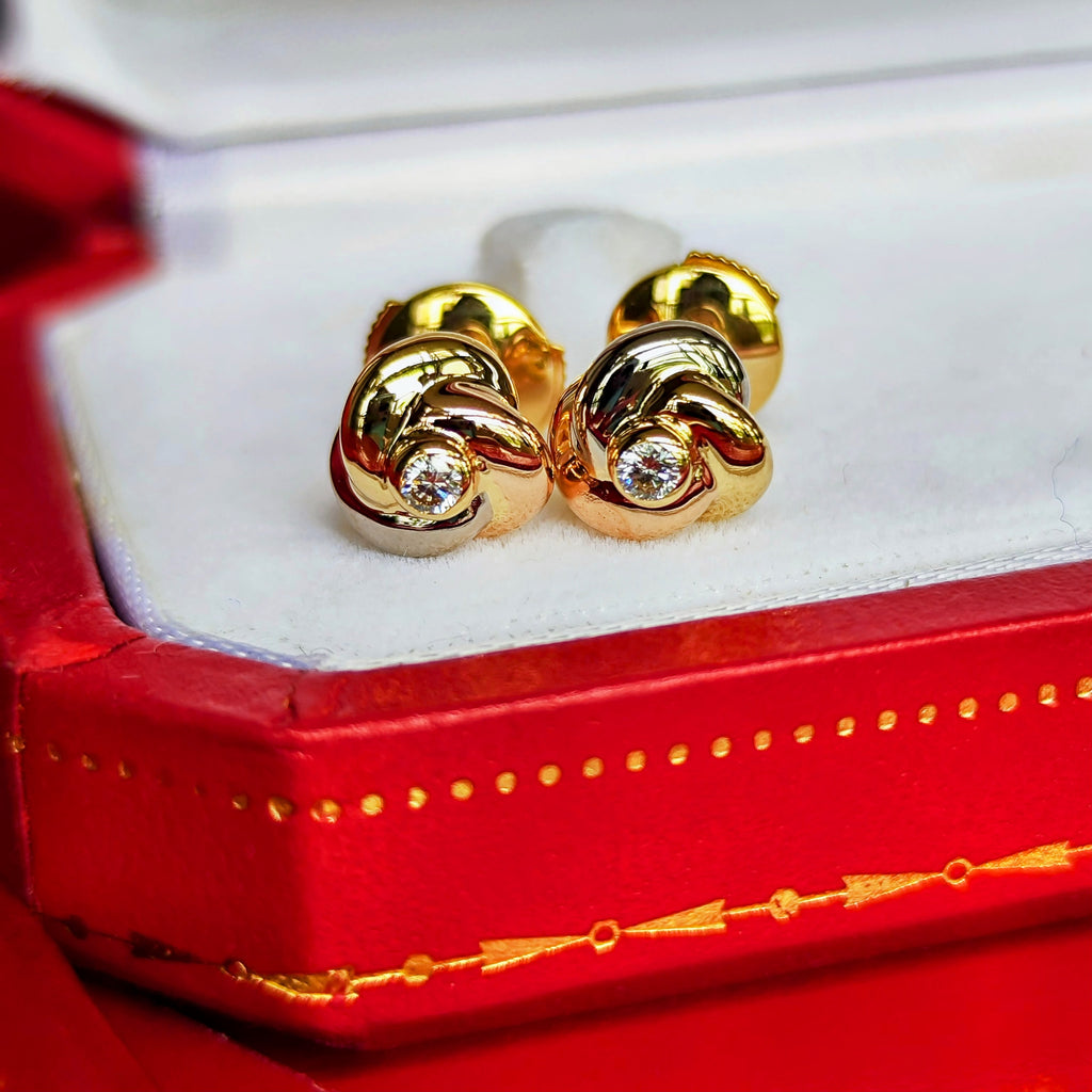 Cartier カルティエ トリニティピアス ダイヤモンド