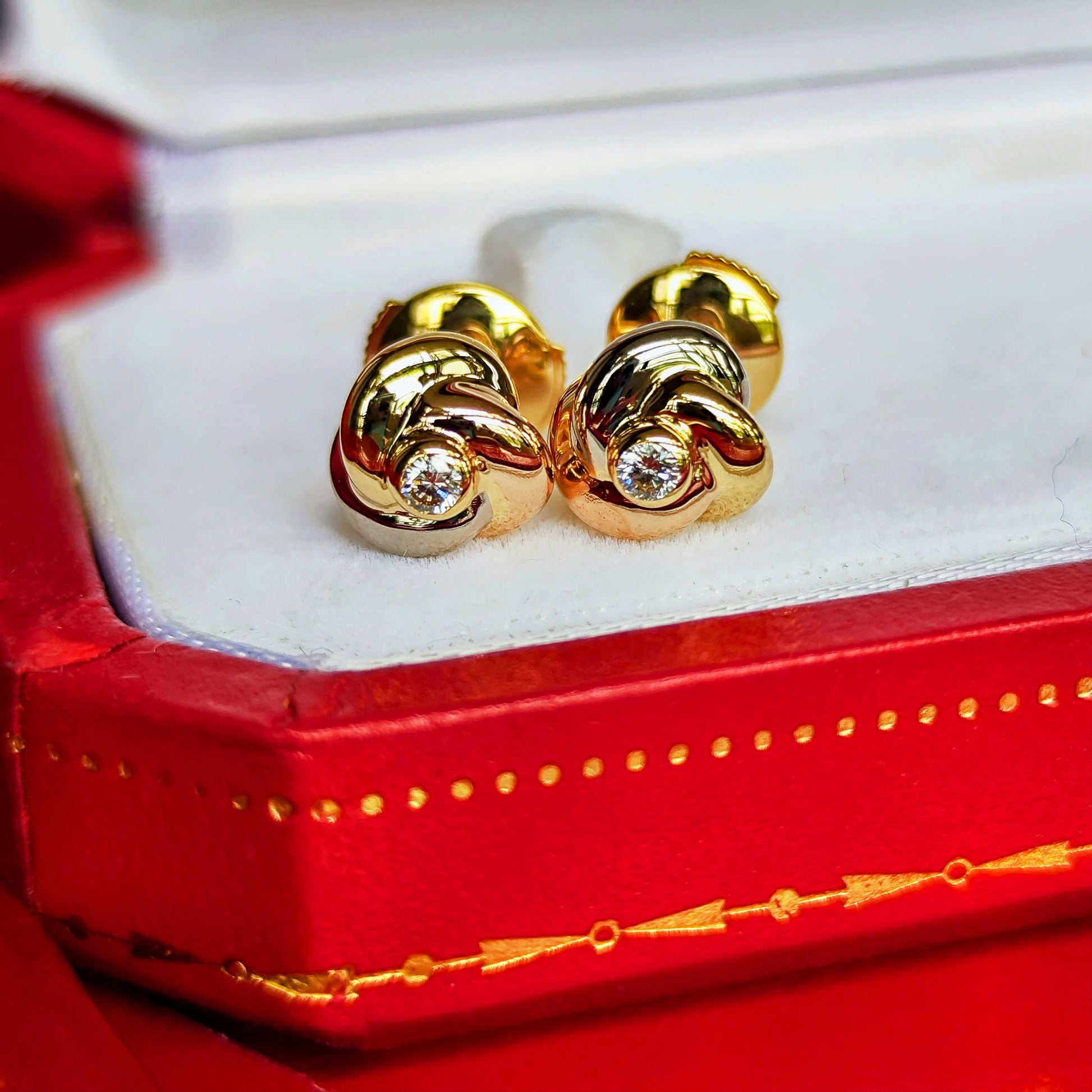 Cartier カルティエ トリニティピアス ダイヤモンド