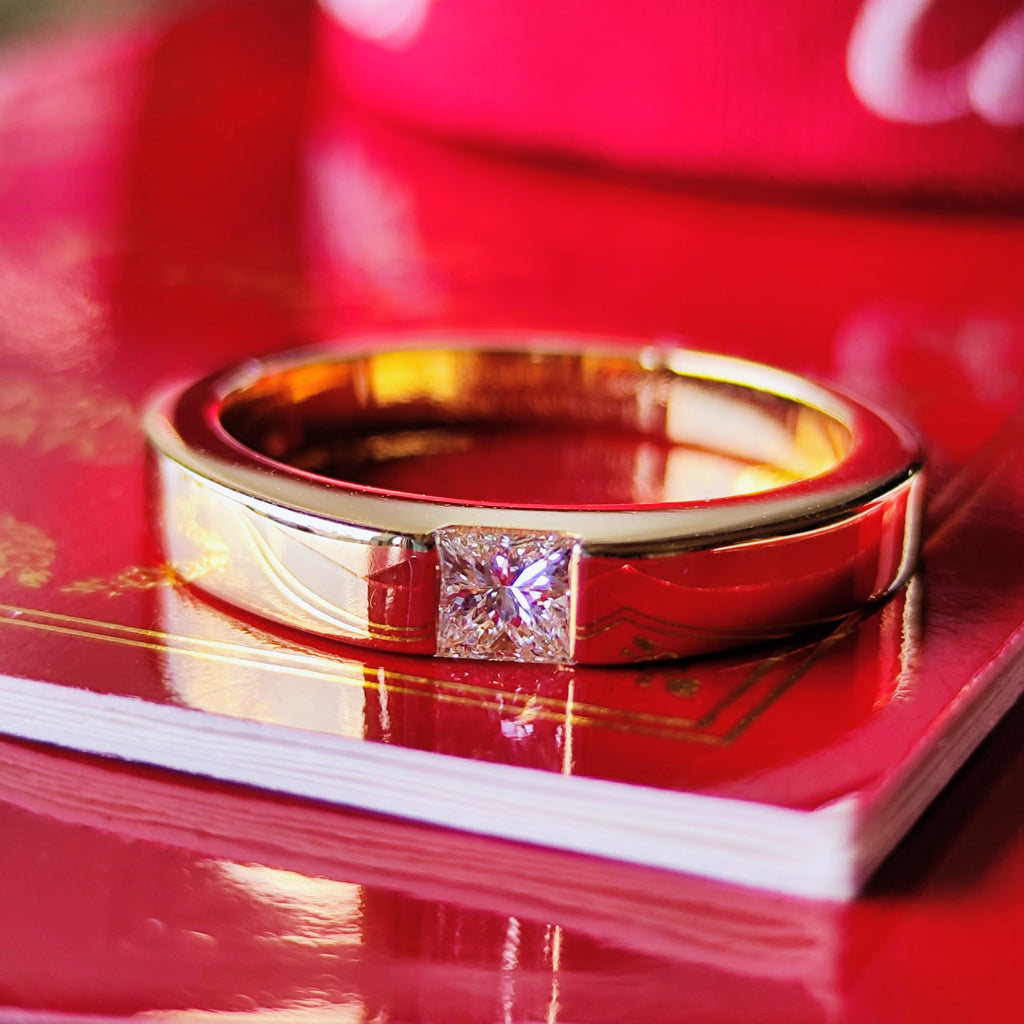 Cartier カルティエ タンクリング ダイヤモンド 18金YG 55
