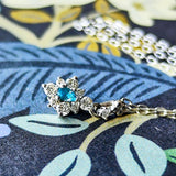 天然パライバトルマリン 天然ダイヤモンド ネックレス