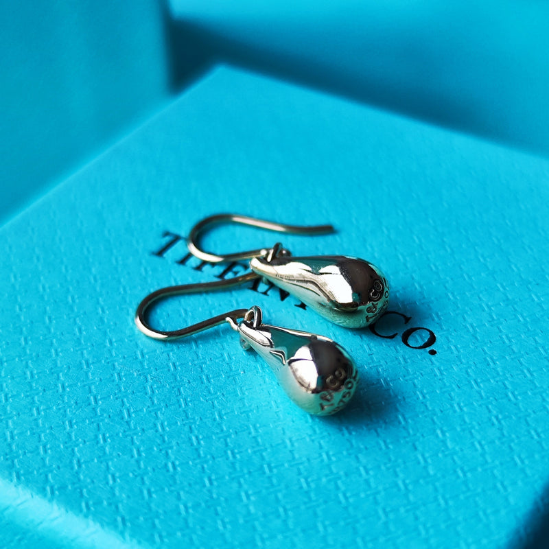 TIFFANY &Co ティファニー ティアドロップ 18金YG ピアス