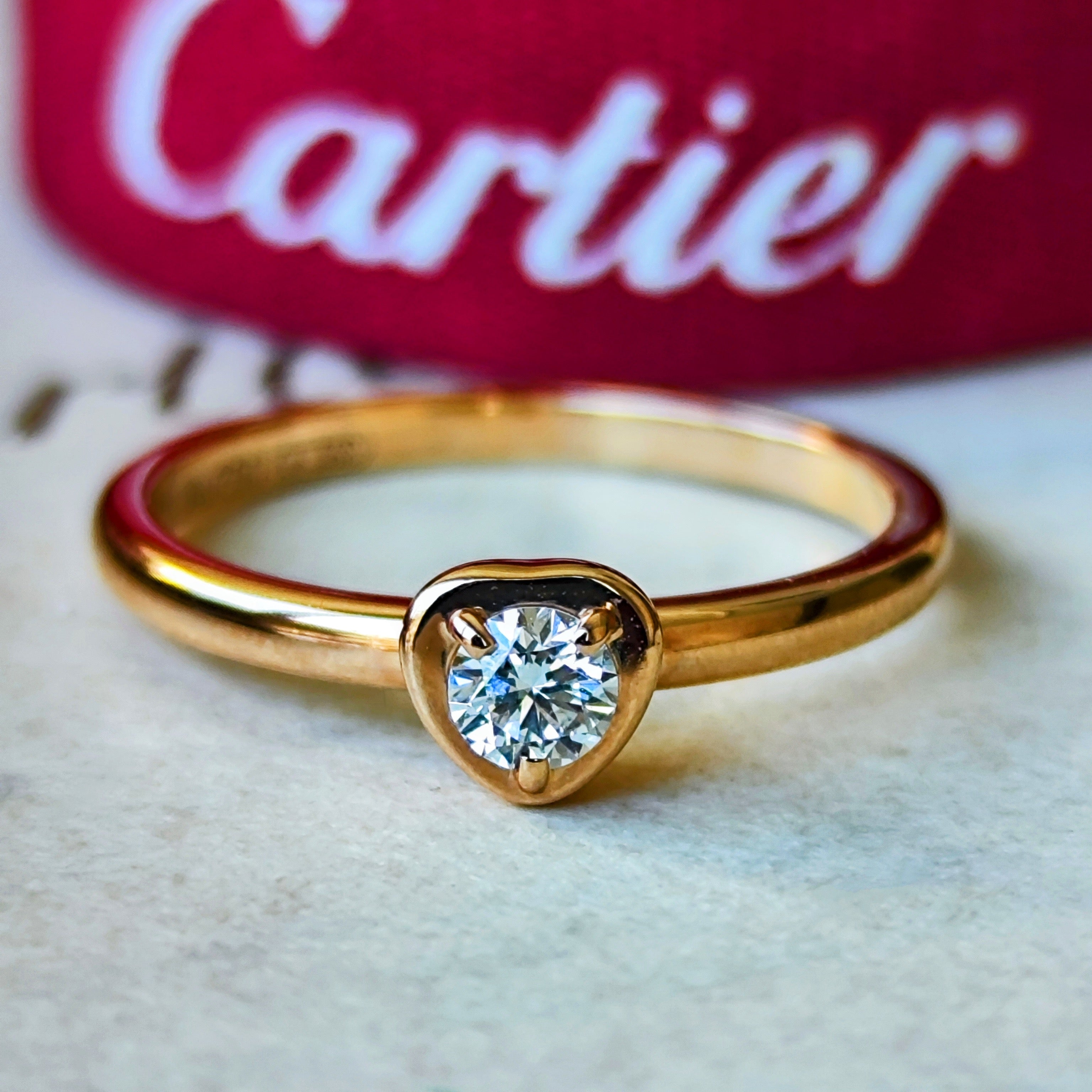 【※週末限定値下げ】 Cartier♡ディアマンレジェ ハートダイヤモンド Cartier カルティエ ディアマンレジェ ドゥハート ダイヤモンドリング