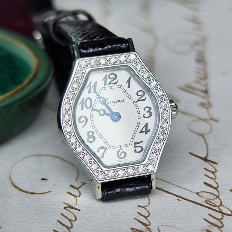 LONGINES ロンジン レ ラヴィソント ドゥ ロンジン ダイヤモンド 32石 クォーツ腕時計