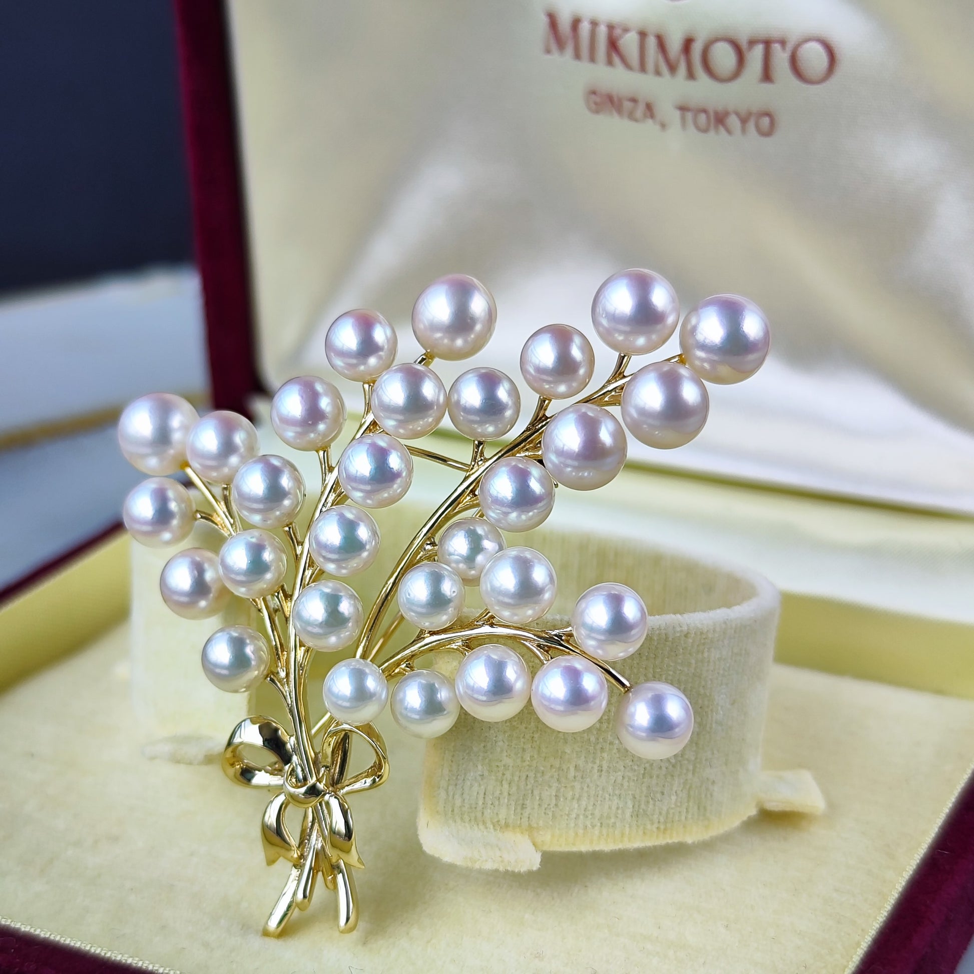 MIKIMOTO ミキモト あこや真珠 ヴィンテージブローチ