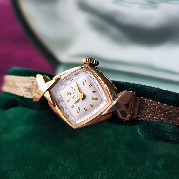 【OH済み】BULOVA ブローバ アンティーク 手巻き 腕時計