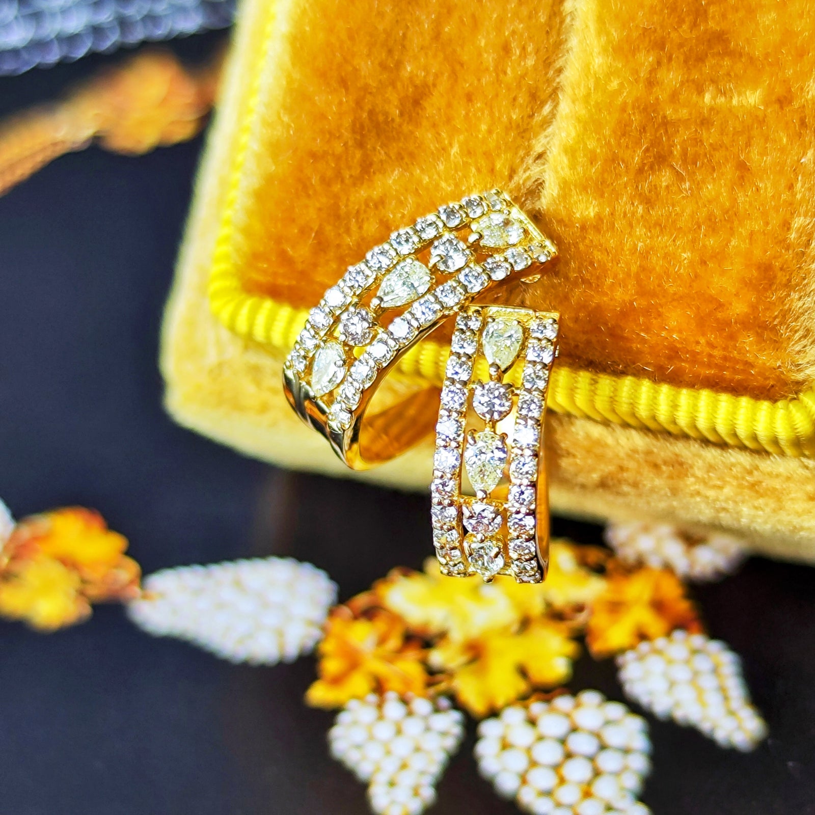 み*ん様 天然ダイヤモンド18金ピアス アメ横ピジョン み*ん様 天然