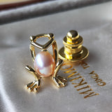 MIKIMOTO ミキモト カエルモチーフ ピンブローチ