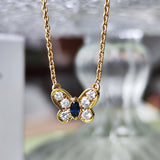 Van Cleef & Arpels ヴァンクリーフ&アーペル パピヨン ネックレス ダイヤモンド サファイア