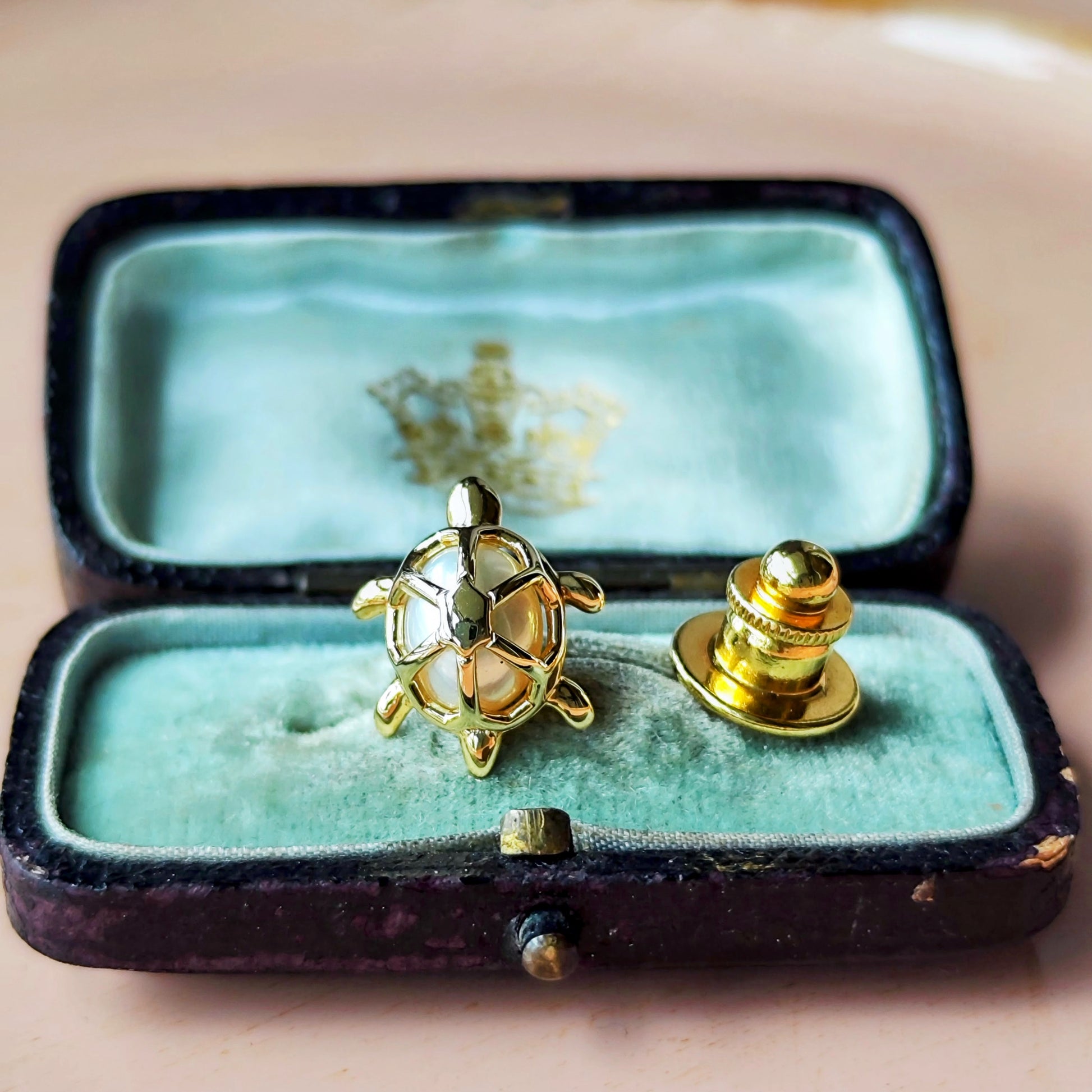 MIKIMOTO ミキモト あこや真珠 亀のブローチ