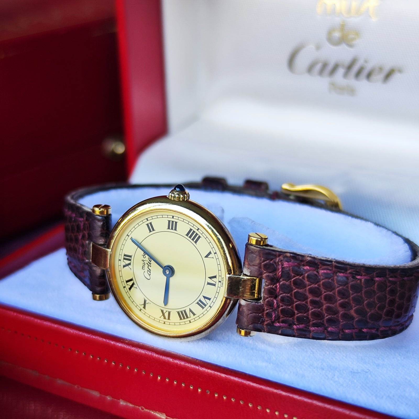 Cartier カルティエ ヴァンドーム ヴェルメイユ クォーツ腕時計 – Mico