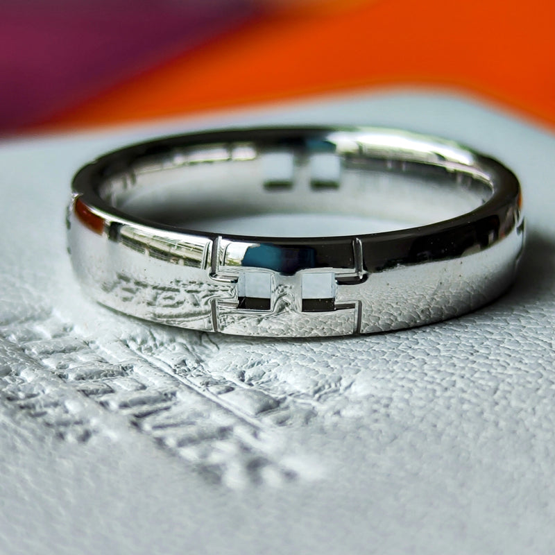 HERMES エルメス ヘラクレス 18金WG 7号