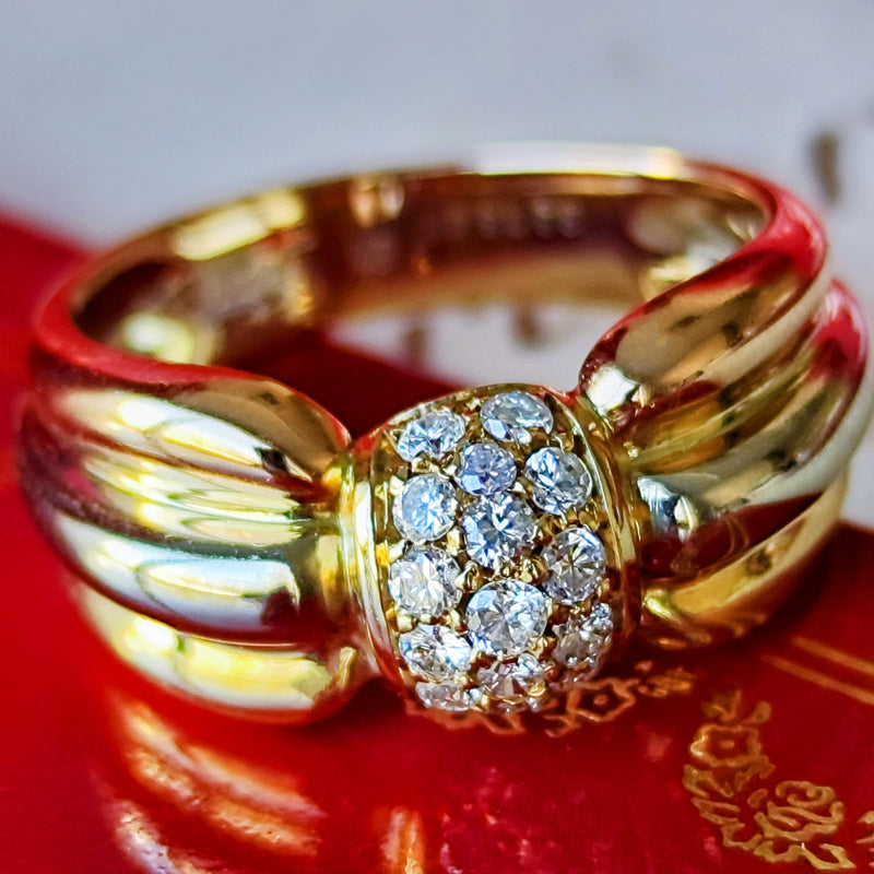 【Vintage Cartier】カルティエ LIVIA
リヴィア スリーカラー ダイヤモンドリング 11号