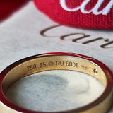 Cartier カルティエ Cドゥ ダイヤモンドリング 18金PG 15号