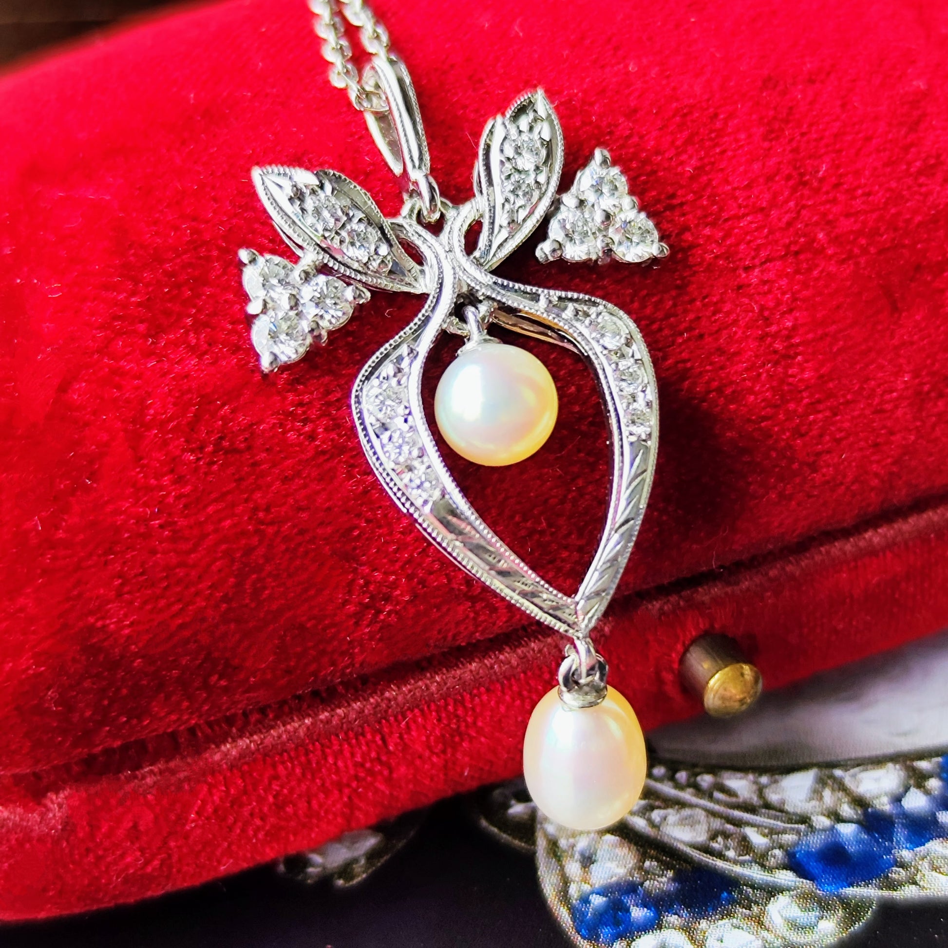 MIKIMOTO ミキモト あこや真珠 淡水真珠 プラチナネックレス