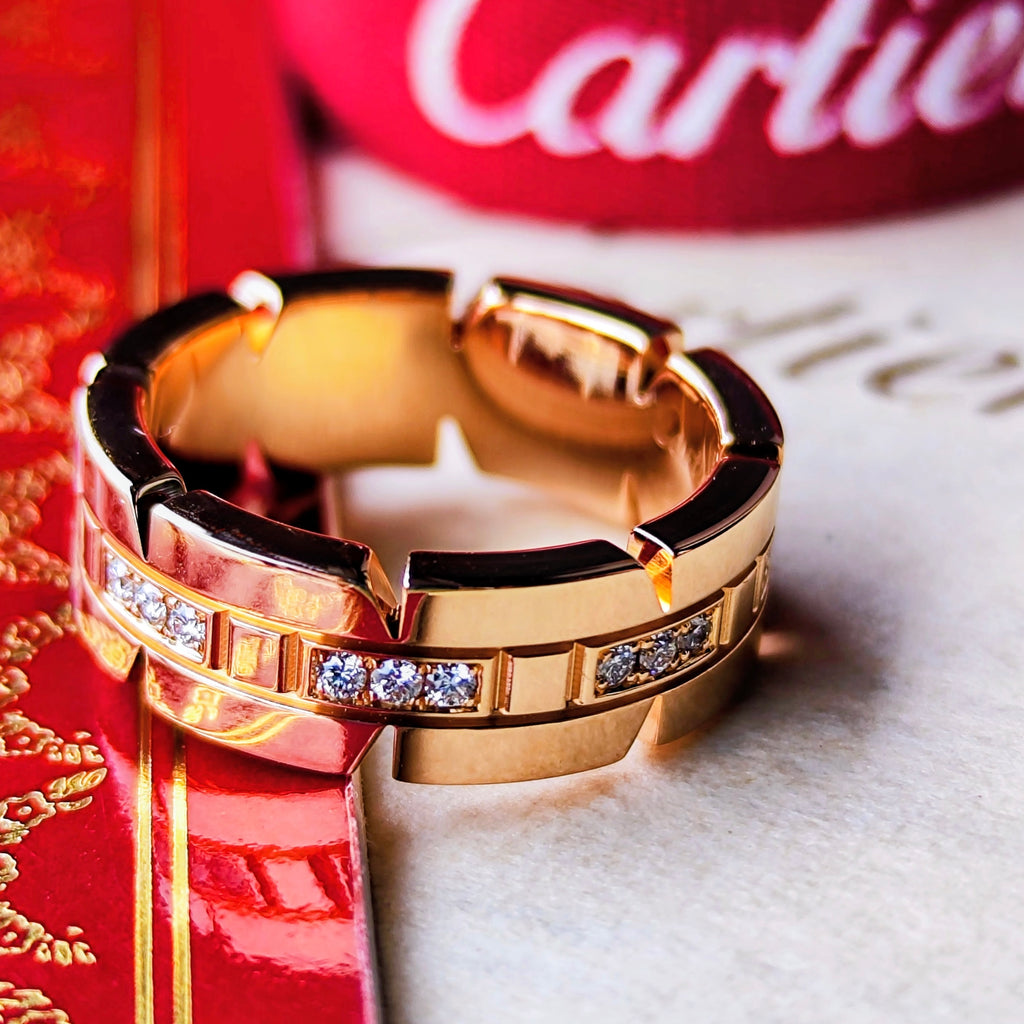 Cartier カルティエ タンクフランセーズ ダイヤモンド K18PG 47