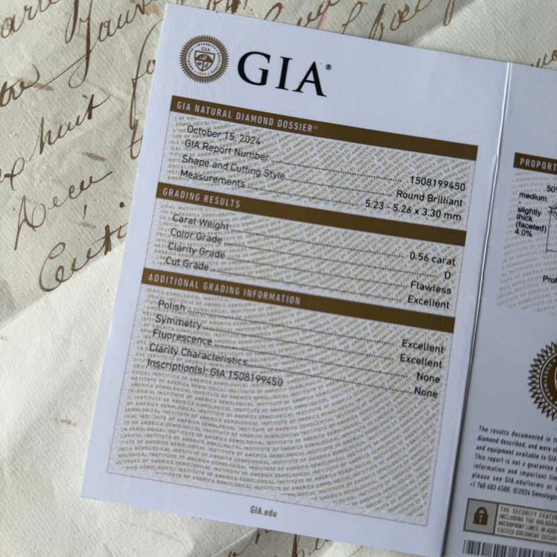 【最高級品質】天然ダイヤモンド0.56ct フローレス Dカラー ネックレス GIA鑑定書付き