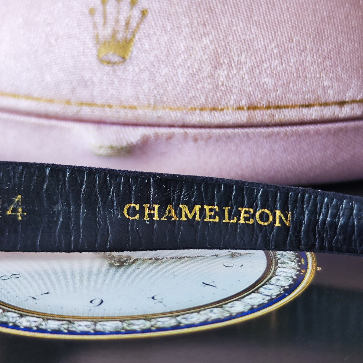 【OH済み】ROLEX ロレックス CHAMELEON カメレオン Orchid 18金無垢 手巻き腕時計