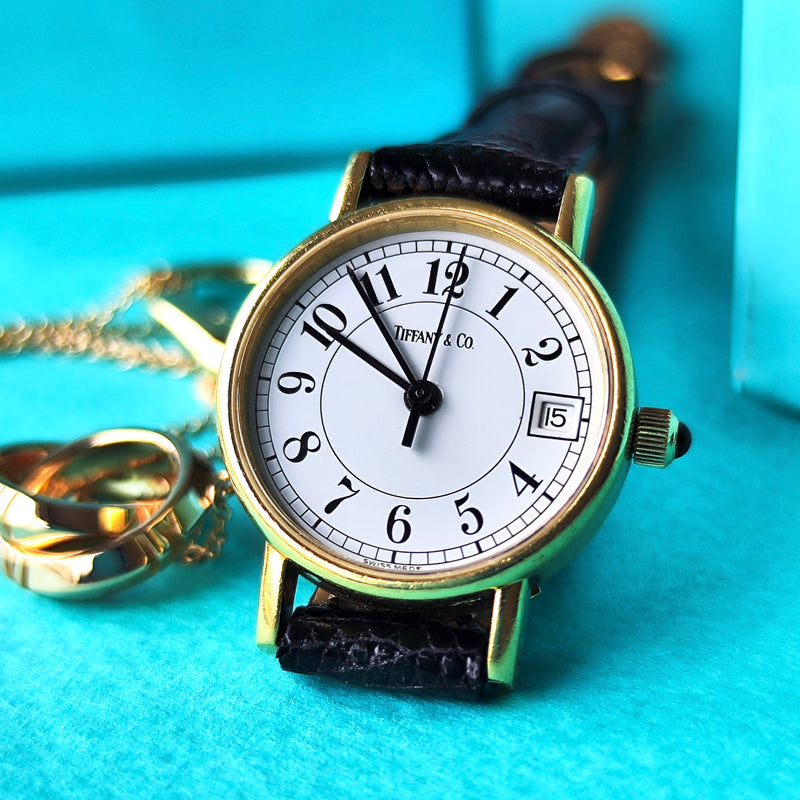 【正規品 可動品】ティファニー 腕時計 クラシックラウンド ゴールドコンビ TIFFANY &Co ティファニー クラシックラウンド 18金 クォーツ
