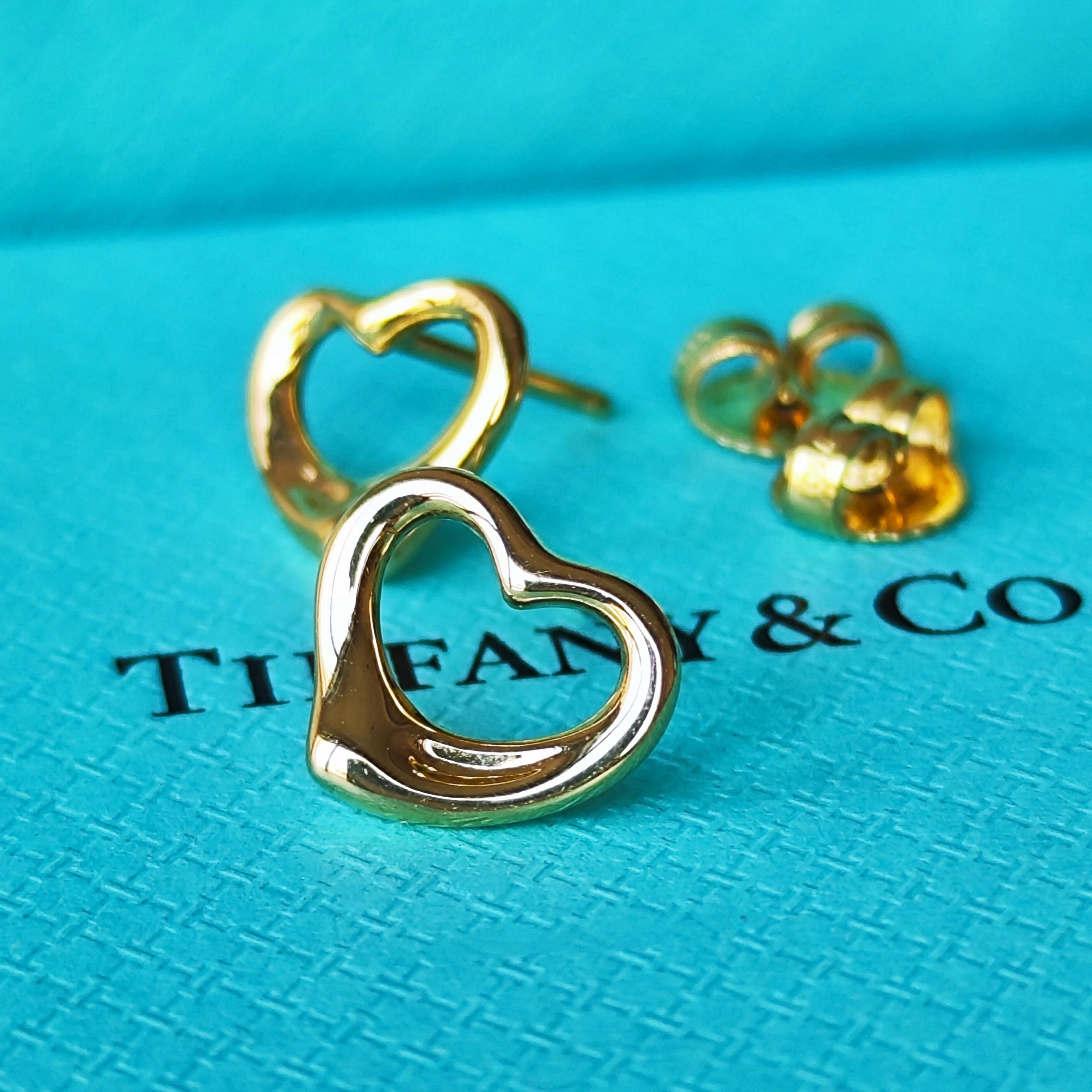 TIFFANY &Co ティファニー オープンハート 18金YG ピアス