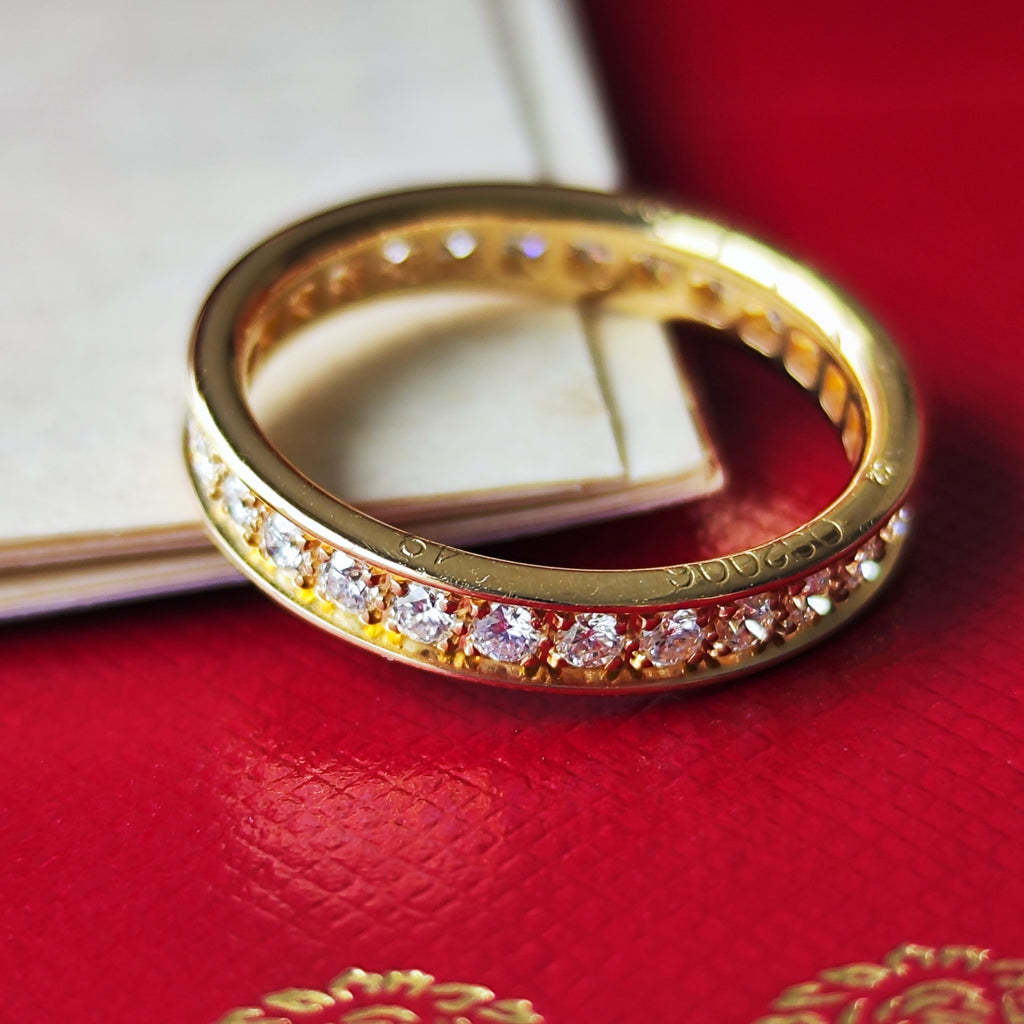 Cartier カルティエ ダイヤモンド フルエタニティリング 18金YG
